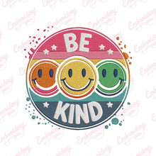 Be Kind Smiley Face Embroidery Design