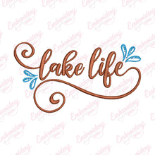 Lake Life Summer Embroidery Design