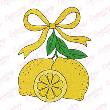 Lemon Bow Embroidery Design
