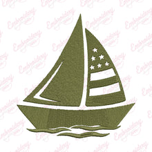 Sailboat Embroidery Design