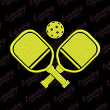 Pickleball Embroidery Design
