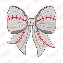 Baseball Simple Bow Embroidery Design