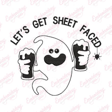Let's Get Sheet Faced Halloween Embroidery Design