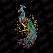 Elegant Peacock Embroidery Design