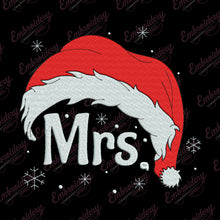 Merry Christmas Mrs. Claus Embroidery Design