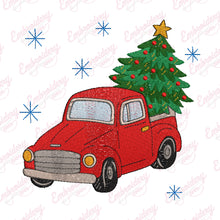 Festive Christmas Truck Embroidery Design