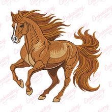 Brown Horse Machine Embroidery Design