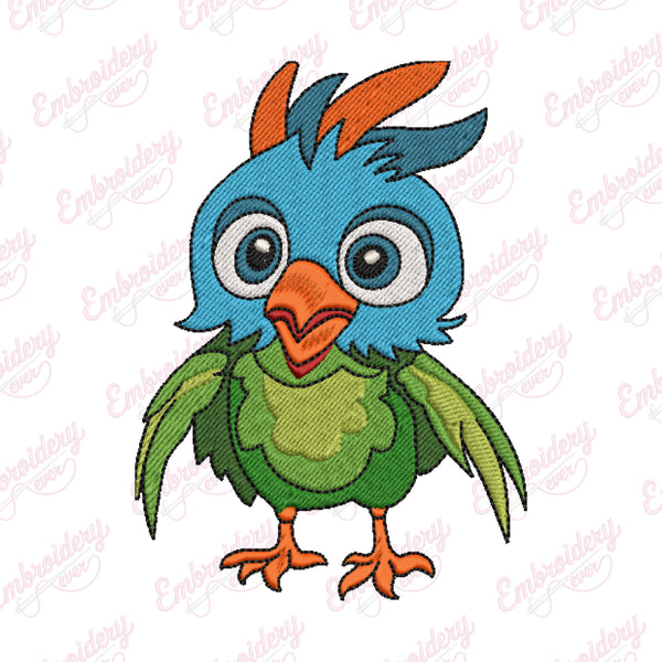 Cute Bird Machine Embroidery Design