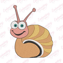 Cute And Funny Snail Embroidery Design