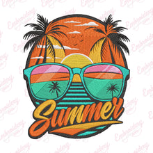 Summer Sunset Shades Embroidery Design