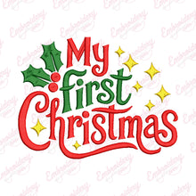 First Christmas Celebration Embroidery Design
