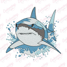 Great White Shark Machine Embroidery Design