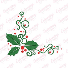 Christmas Holly Embroidery Design