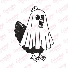 Chicken Ghost Halloween Embroidery Design