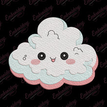 Kawaii Cloud Embroidery Design