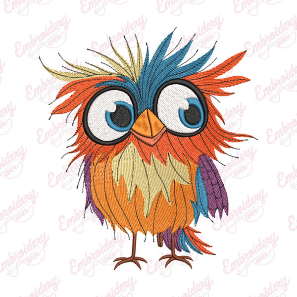 Creative Crazy Bird Embroidery Machine File