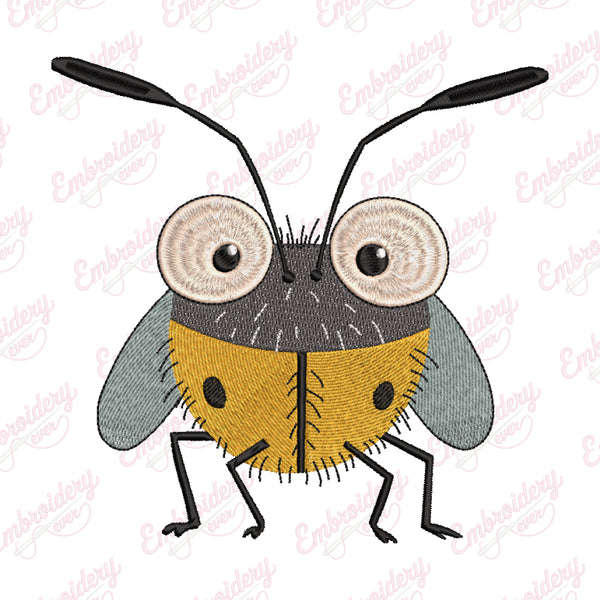 Cicadas Embroidery Design