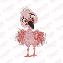 Funny Flamingo Embroidery Design