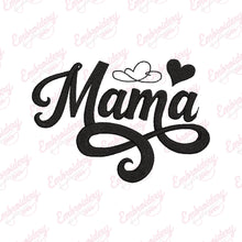 Mama Typography Machine Embroidery Design