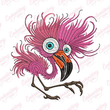 Crazy Flamingo Embroidery Design