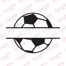 Soccer Ball Name Frame Embroidery Design