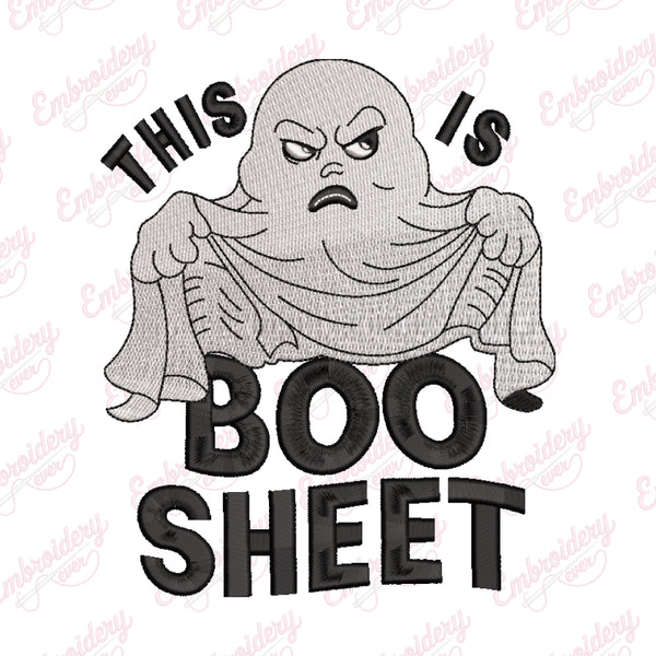 This is Some Boo Sheet Halloween Embroidery Design