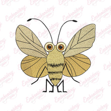 Funny Moth Embroidery Design