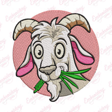Vintage Goat Embroidery Design