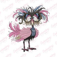 Crazy Bird Embroidery Design