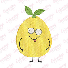 Happy Lemon Embroidery Design