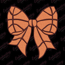 Basketball Coquette Bow Embroidery Design