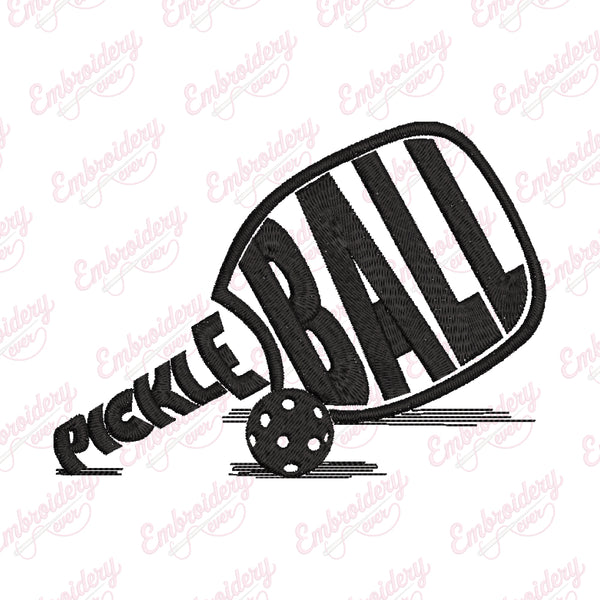 Pickleball Machine Embroidery Design
