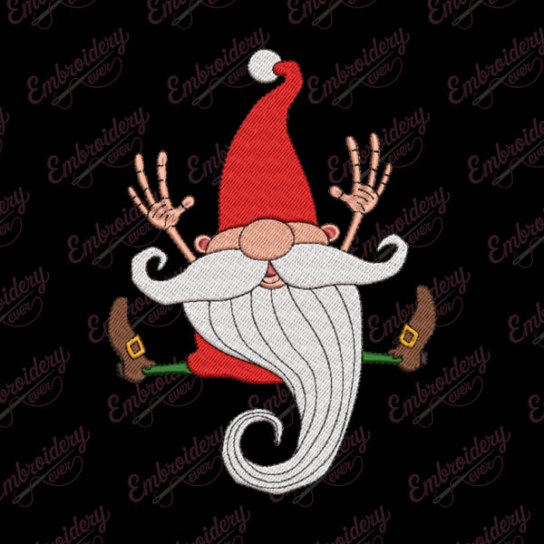 Christmas Happy Gnome Embroidery Designs