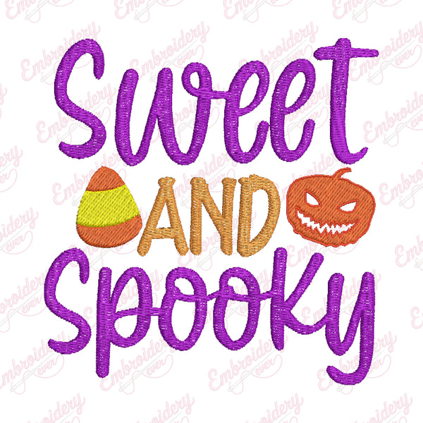 Sweet And Spooky Halloween Embroidery Design