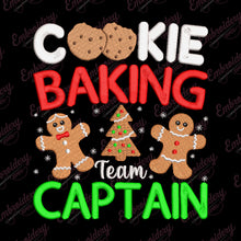 Christmas Cookie Baking Team Captain Embroidery Design
