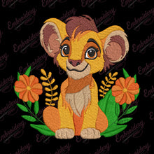 Funny Lion Embroidery Design