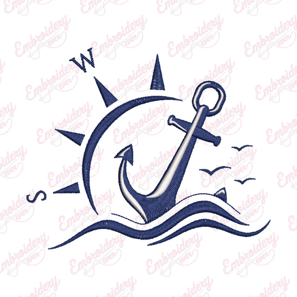 Anchor Machine Embroidery Design