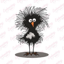 Funny Crazy Chicken Embroidery Design