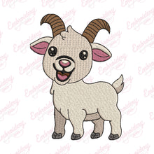 Cute Goat Embroidery Design