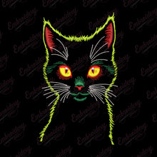Cat Outline Art Embroidery Design