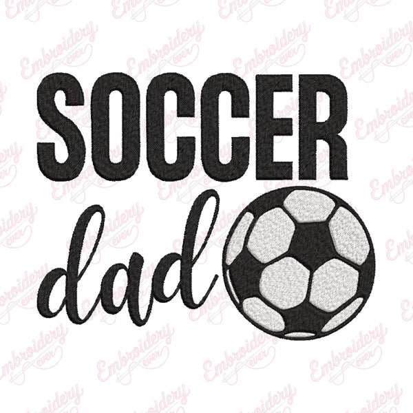 Soccer Dad Embroidery Design