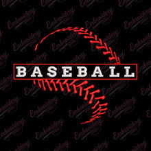 Baseball Apparel Embroidery Design