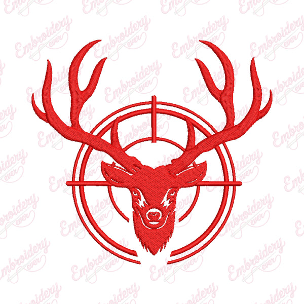 Hunting Logo Embroidery Design
