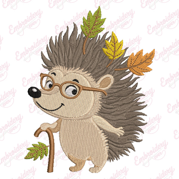Happy Hedgehog Machine Embroidery Design