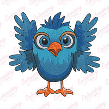 Blue Bird Embroidery Design