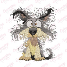 Crazy Dog Clipart Embroidery Design