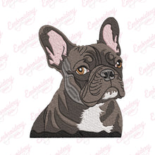 French Bulldog Embroidery Design