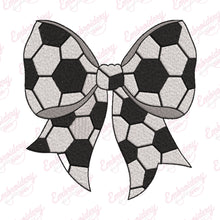 Soccer Simple Bow Embroidery Design