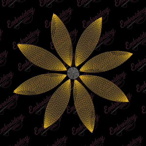 Celtic Inspired Floral Embroidery Design