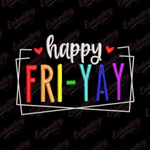 Happy Friday Teacher Embroidery Design